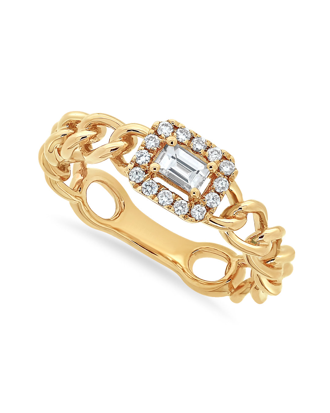 Era Cuban Chain Diamond Ring
