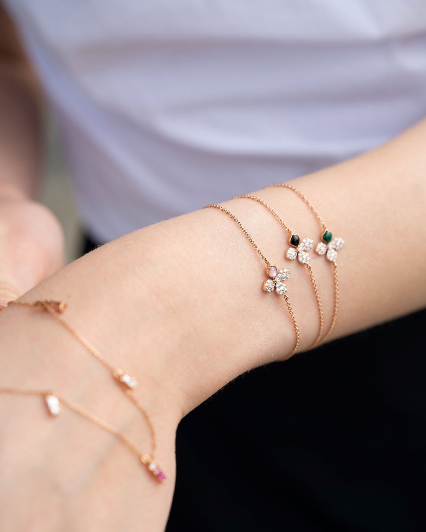 Cam Clover Diamond Bracelet