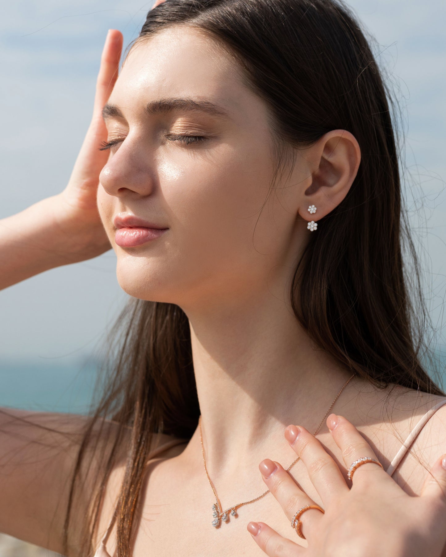 Paz Classic Diamond Jacket Earring