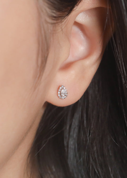 Ida Pear Diamond Earring