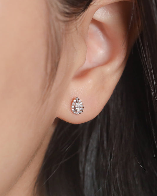 Ida Pear Diamond Earring