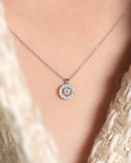 Mya Round Diamond Necklace