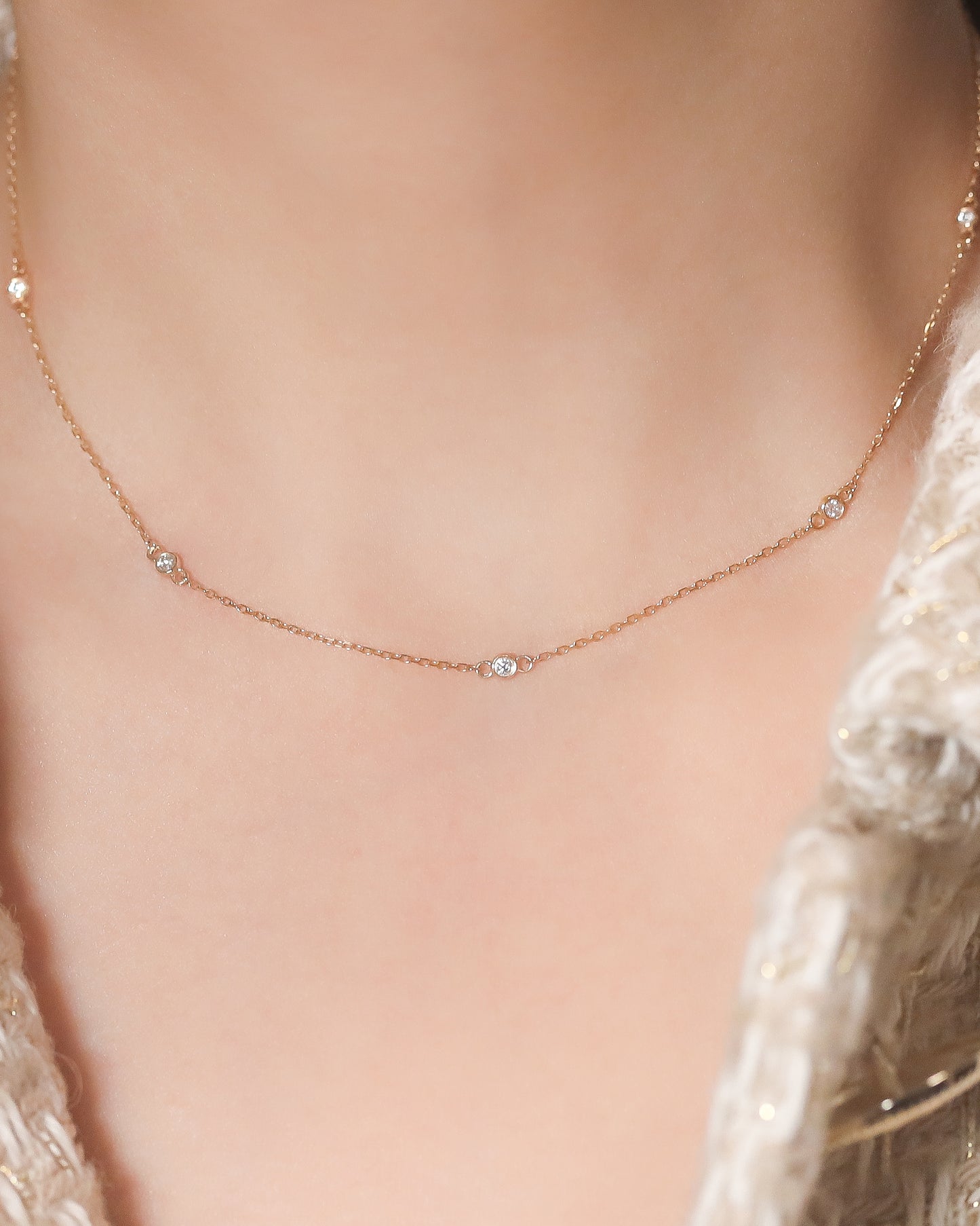 Les Overlay Diamond Necklace