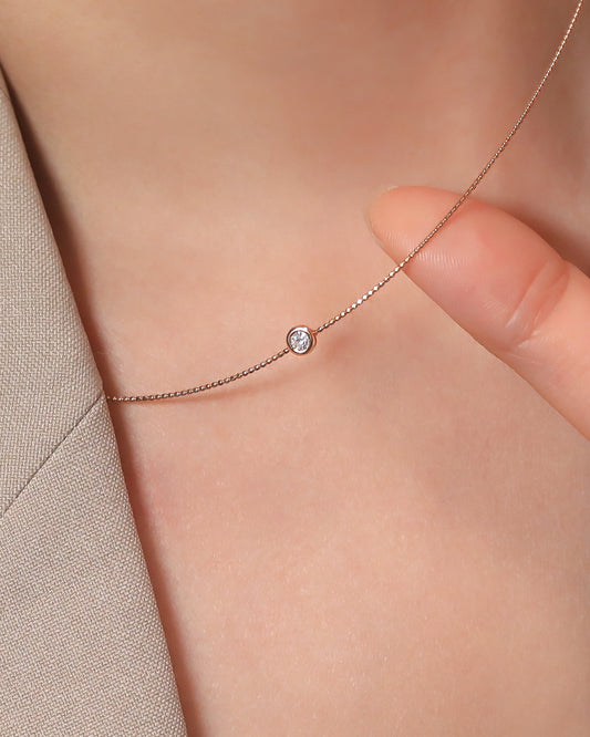 【Effortless Chic】18K Coils Diamond Necklace