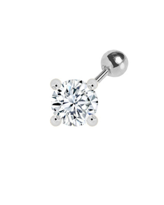 【Effortless Chic】Solitaire Diamod Piercing