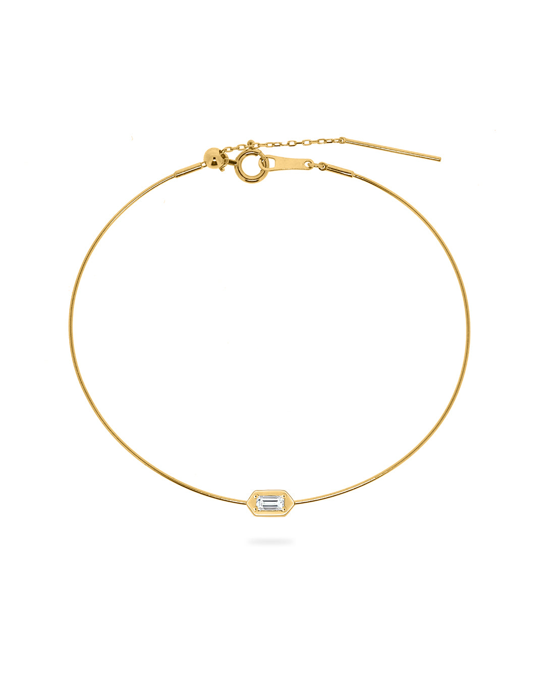 【Efforless Chic】Baguette Diamond Bracelet