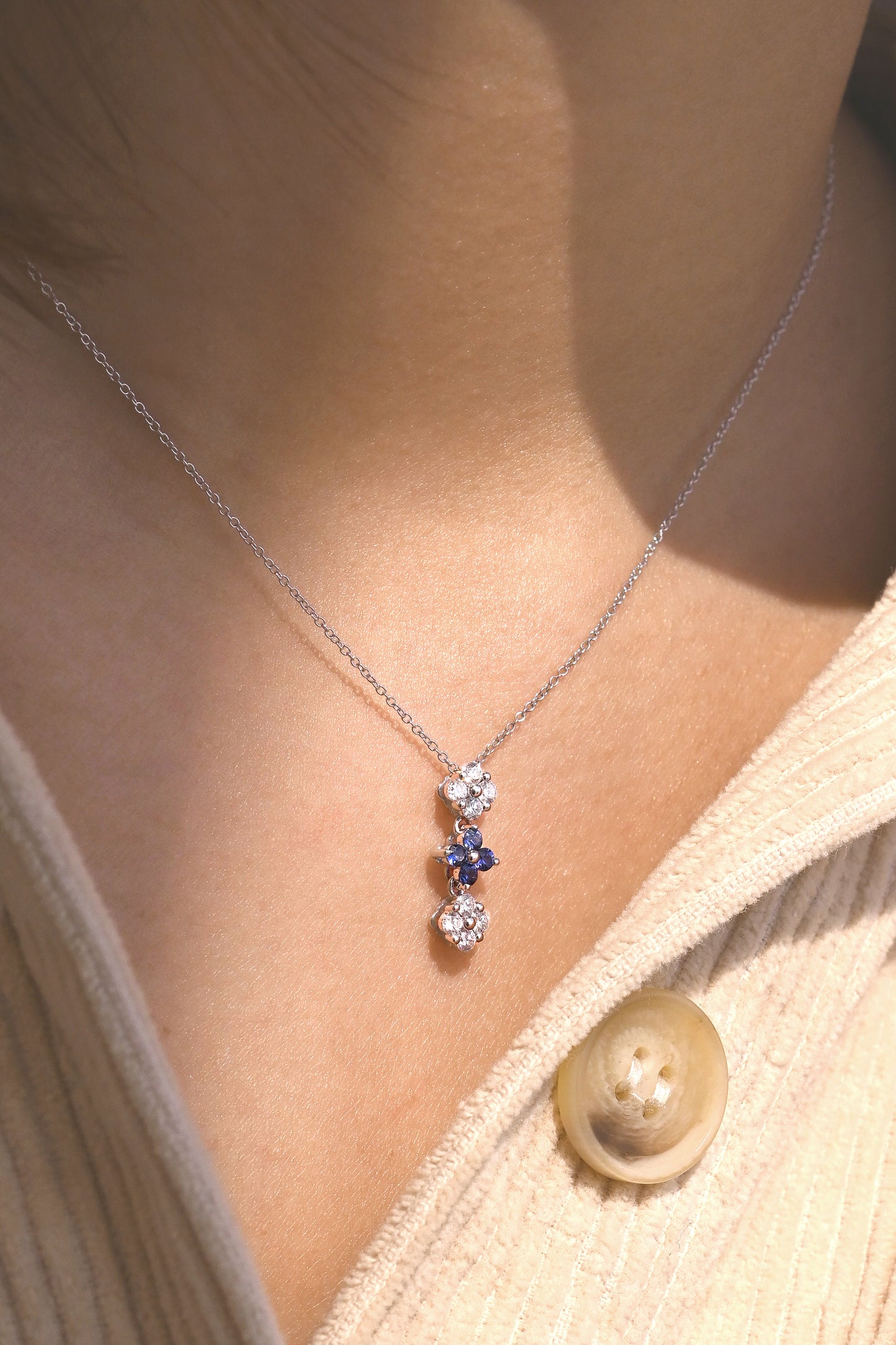 Xmas Special｜18K Clarie Sapphire Necklace