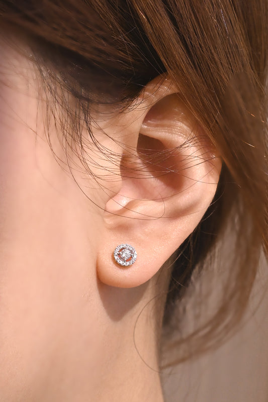 Xmas Special｜Mya Round Diamond Earring