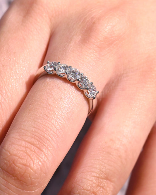 Kin Half Eternity Diamond Ring