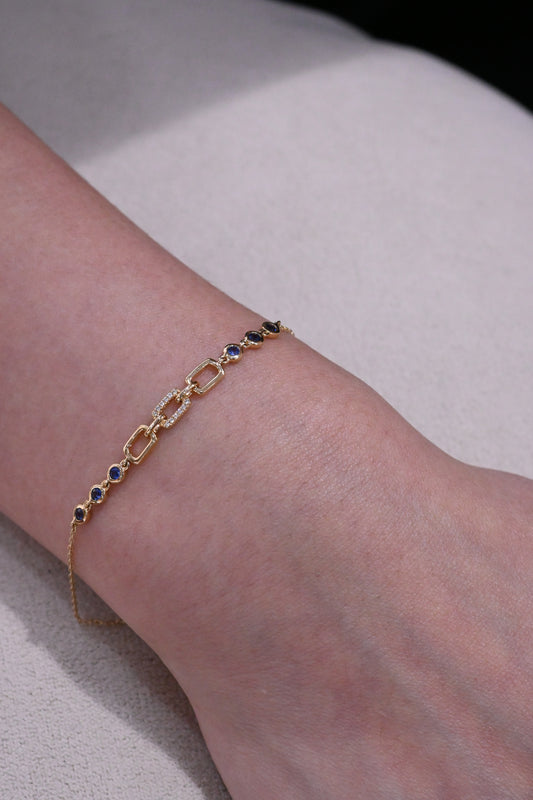 Therese Sapphire Diamond Bracelet