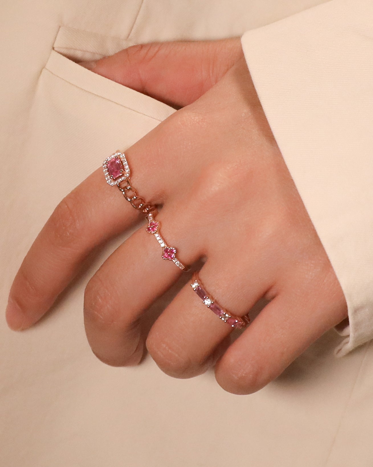 Iva Pear Diamond Ring