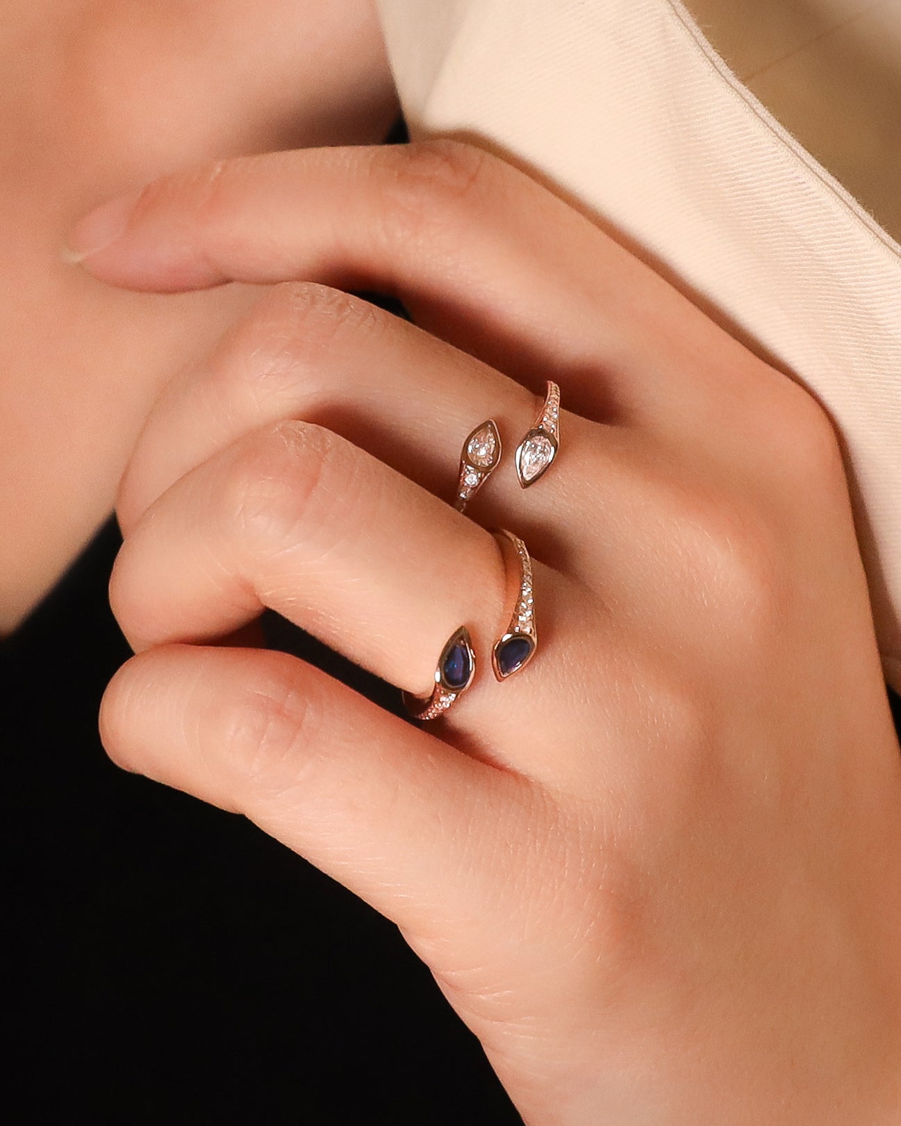 Iva Pear Diamond Ring