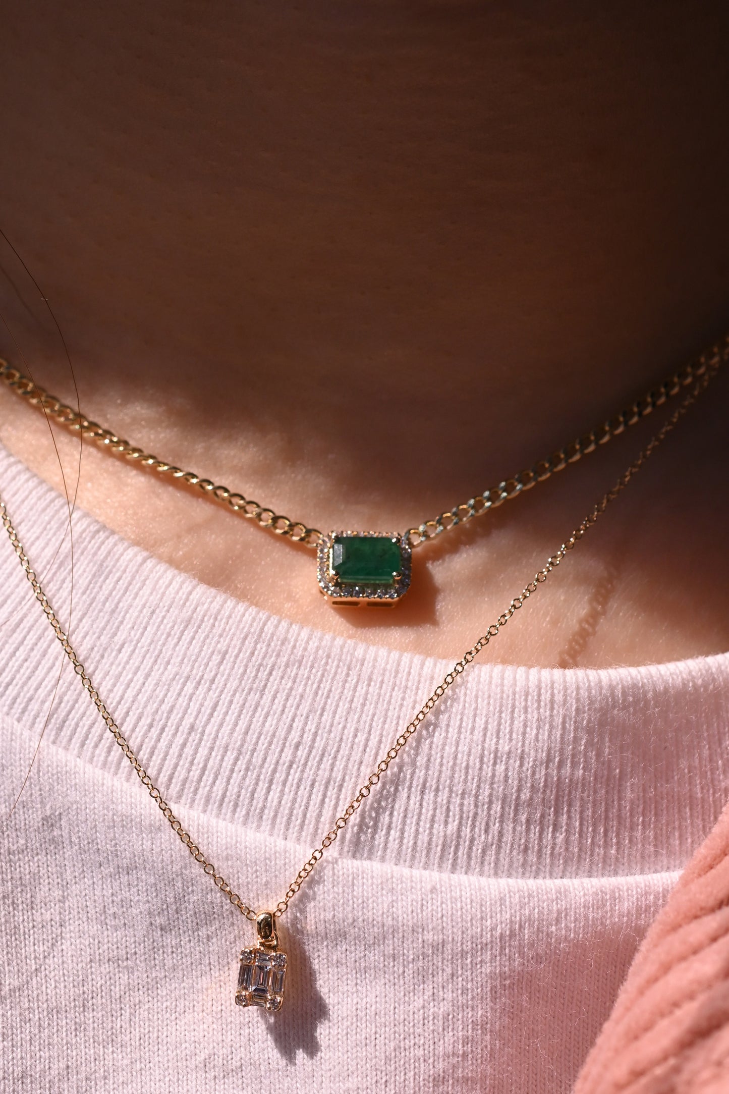 Xia Precious Gems Cuban Chain Necklace