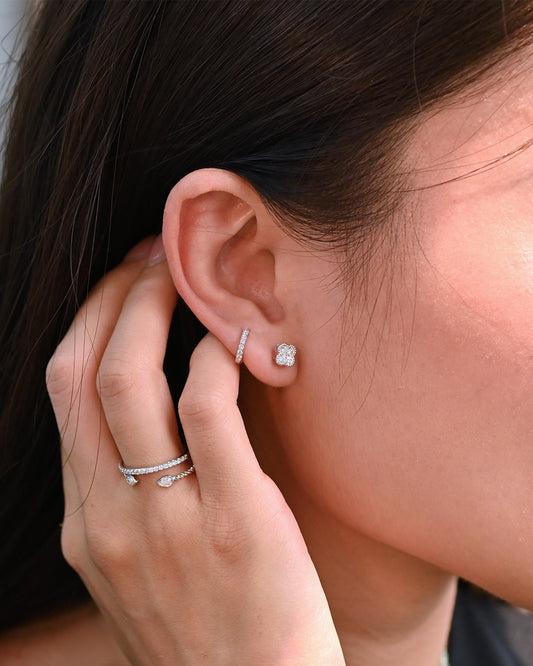 Jan Diamond Huggie Earring