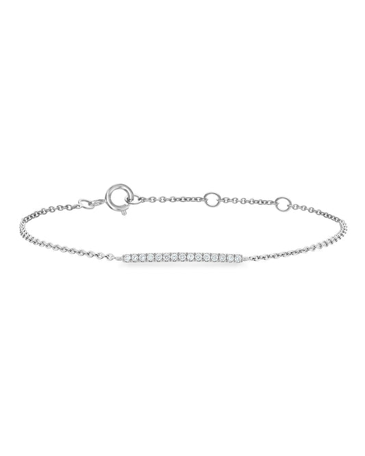 Bar Line Diamond Bracelet
