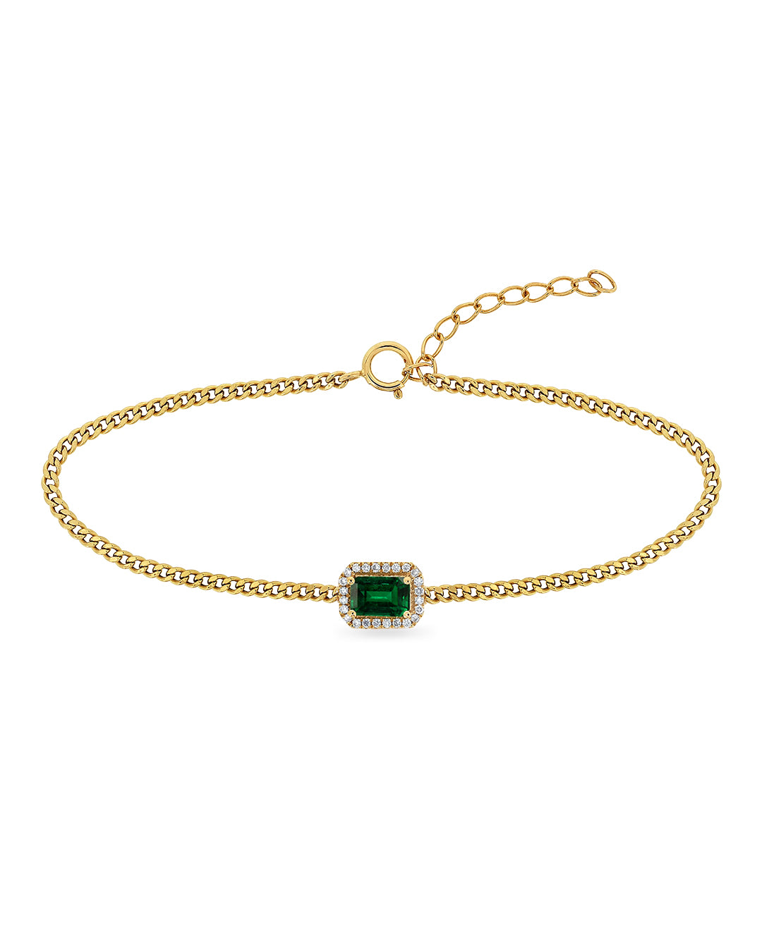 Xia Precious Gems Cuban Chain Bracelet