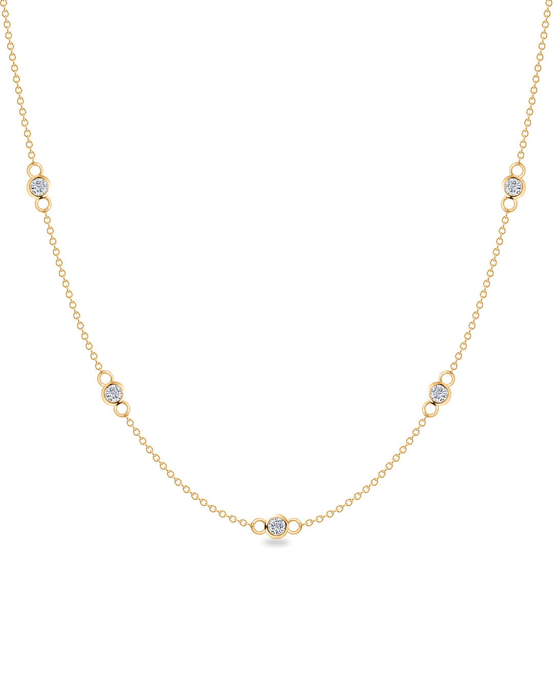 Les Overlay Diamond Necklace