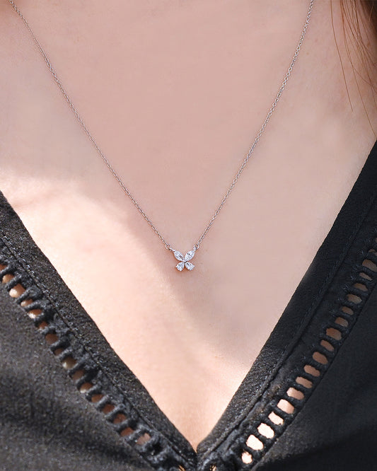 Eva Butterfly Diamond Necklace