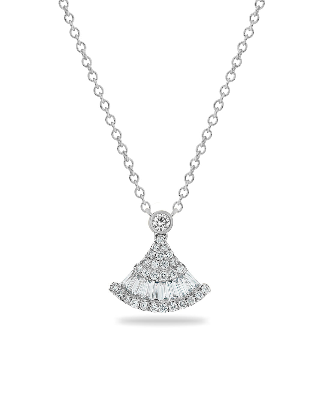 Lue Fan Diamond Necklace