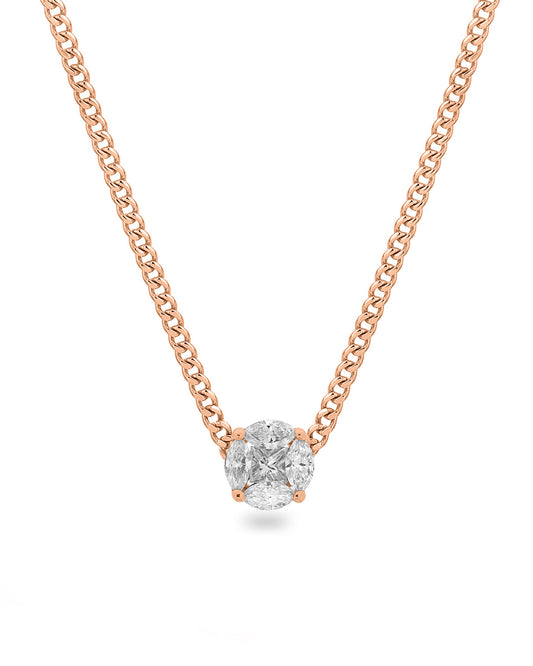 Nia Cuban Chain Diamond Necklace
