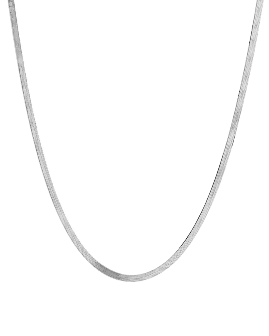 Exa Herringbone Chain Necklace